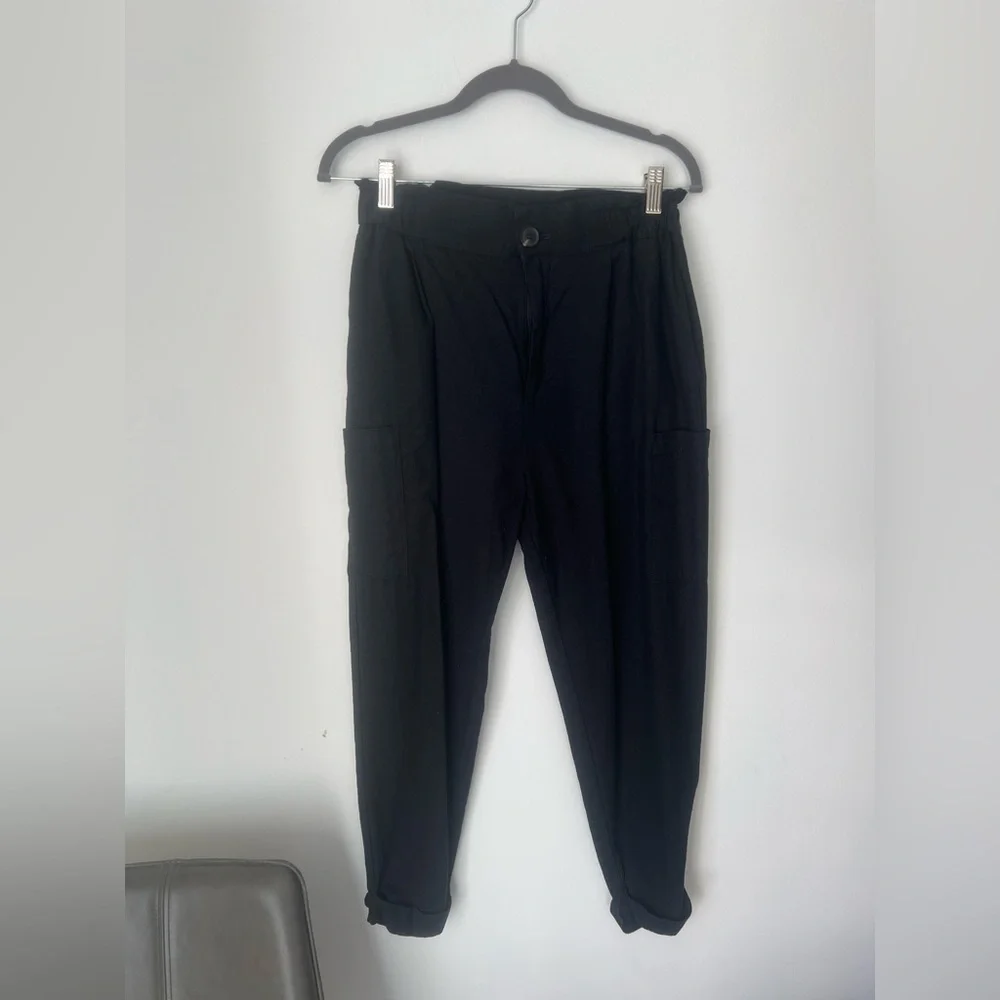 Zara Cargo Linen Blend Pant